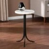 Discount 🔥 Kiawotto Round Marble Top Accent Table Black/White - Aiden Lane ✨ -End And Side Tables shop unnamed file 3878