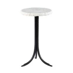 Discount 🔥 Kiawotto Round Marble Top Accent Table Black/White - Aiden Lane ✨ -End And Side Tables shop unnamed file 3880