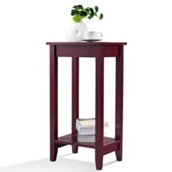 Best Sale 😍 Costway Tall End Table Coffee Stand Night Side Nightstand Accent Furniture ⭐ -End And Side Tables shop unnamed file 3892