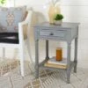 Best Pirce ❤️ Tate 1 Drawer Accent Table - Safavieh Distressed White 🌟