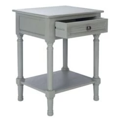 Best Pirce ❤️ Tate 1 Drawer Accent Table - Safavieh Distressed White 🌟 -End And Side Tables shop unnamed file 3908