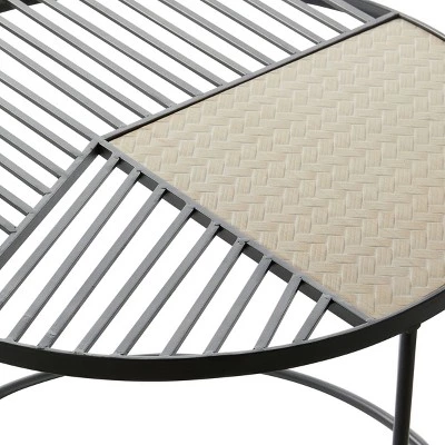 Promo 𧨠Olivia & May Set of 2 Contemporary Metal Accent Tables Black - Olivia & May 𧨠4 Promo 𧨠Olivia & May Set of 2 Contemporary Metal Accent Tables Black - Olivia & May 𧨠- Image 2