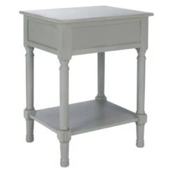 Best Pirce ❤️ Tate 1 Drawer Accent Table - Safavieh Distressed White 🌟 -End And Side Tables shop unnamed file 3910