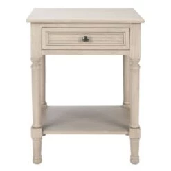 Best Pirce ❤️ Tate 1 Drawer Accent Table - Safavieh Distressed White 🌟 -End And Side Tables shop unnamed file 3918