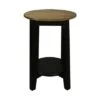 Discount 🌟 American Oak Top Round End Table Forest Gray/Black - Flora Home ⌛ -End And Side Tables shop unnamed file 3919