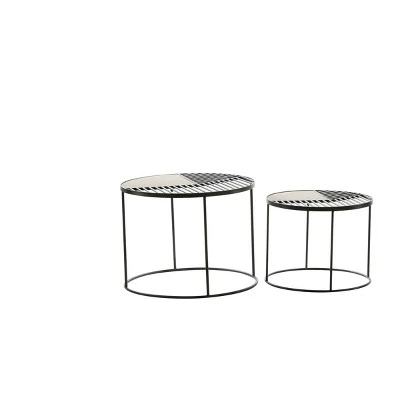 Promo 𧨠Olivia & May Set of 2 Contemporary Metal Accent Tables Black - Olivia & May 𧨠5 Promo 𧨠Olivia & May Set of 2 Contemporary Metal Accent Tables Black - Olivia & May 𧨠- Image 3