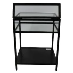 Cheap 🌟 Decor Therapy Claira Glass and Metal End Table Black - Décor Therapy 😉
