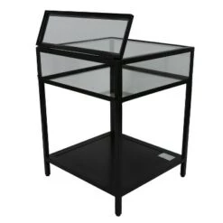 Cheap 🌟 Decor Therapy Claira Glass and Metal End Table Black - Décor Therapy 😉 -End And Side Tables shop unnamed file 3928