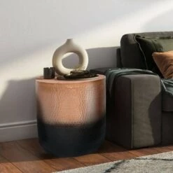 Deals ⌛ Kacy Metal Side Table - WyndenHall Gold/ombre 😉