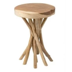 New 🔥 Kenton Teak Accent Table - East at Main White 🔥