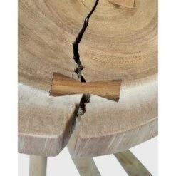 New 🔥 Kenton Teak Accent Table - East at Main White 🔥 -End And Side Tables shop unnamed file 3966