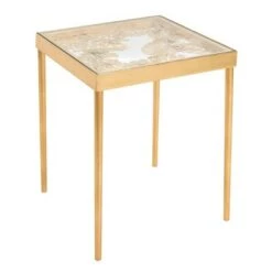 Best Sale 😍 Leilani Palm Leaf Side Table Gold Leaf - Safavieh ⌛ -End And Side Tables shop unnamed file 3985