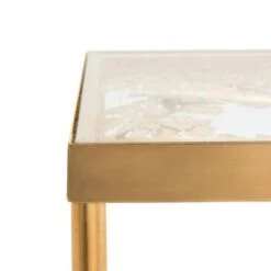 Best Sale 😍 Leilani Palm Leaf Side Table Gold Leaf - Safavieh ⌛ -End And Side Tables shop unnamed file 3987