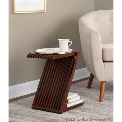 Buy β€οΈ Z-Bamboo End Table Walnut - LumiSource π 12 Buy β€οΈ Z-Bamboo End Table Walnut - LumiSource π - Image 10