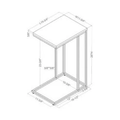 Best Sale 💯 Embo Steel Side Table - miBasics Antique Blue/black 🧨 -End And Side Tables shop unnamed file 4012