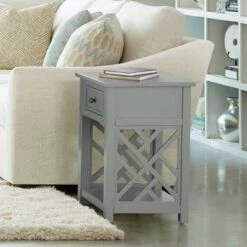 Cheap ❤️ Middlebury Wood End Table with Drawer and Shelf Gray - Alaterre Furniture 🎉 -End And Side Tables shop unnamed file 4024