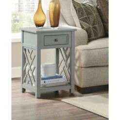 Cheap ❤️ Middlebury Wood End Table with Drawer and Shelf Gray - Alaterre Furniture 🎉 -End And Side Tables shop unnamed file 4025
