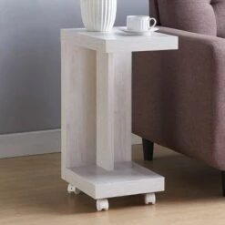 Discount π€© Carina Mobile End Table White Oak - miBasics π