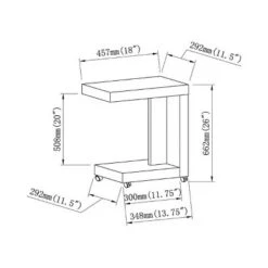 Discount 🤩 Carina Mobile End Table White Oak - miBasics 🛒 -End And Side Tables shop unnamed file 4042