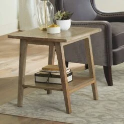 Best Pirce 🎁 Milani Square End Table Natural - Steve Silver Co. ✨