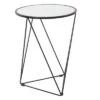 Budget β Metal Accent Table Triangle Base with Round Mirror Top - HomePop White π 1 Budget β Metal Accent Table Triangle Base with Round Mirror Top - HomePop White π -End And Side Tables shop unnamed file 4049