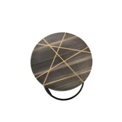 Deals 🤩 2pc Metal/Marble Side Table with Gold Inlays Black - Sagebrook Home ✔️ -End And Side Tables shop unnamed file 407