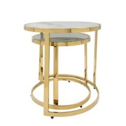Best deal π 2pc Metal Round Side Table - Sagebrook Home Gold π