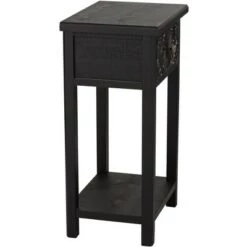 Buy 😉 55 Downing Street Francis 13 3/4" Wide Black Side Table with Drawer ❤️ -End And Side Tables shop unnamed file 4098