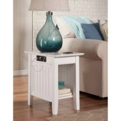 Top 10 β¨ Atlantic Furniture Nantucket Chair Side Table with Charger Gray π₯