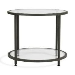 Best reviews of π€© Studio Designs Home 26" Camber Modern Glass Round End Table - Studio Designs Gold β€οΈ
