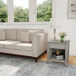 Best reviews of 🔥 Hastings Home 1-Drawer End Table, Gray ⭐ -End And Side Tables shop unnamed file 4125