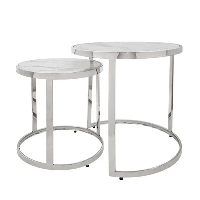 Best deal π 2pc Metal Round Side Table - Sagebrook Home Gold π 8 Best deal π 2pc Metal Round Side Table - Sagebrook Home Gold π - Image 6
