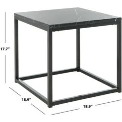Outlet 😉 Baize End Table - Black - Safavieh 🎁 -End And Side Tables shop unnamed file 4137
