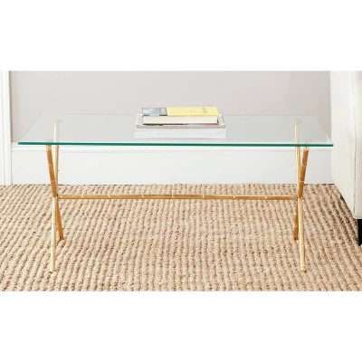 Cheap β¨ Brogen Accent Table - Clear/Gold - Safavieh π€© 3 Cheap β¨ Brogen Accent Table - Clear/Gold - Safavieh π€©