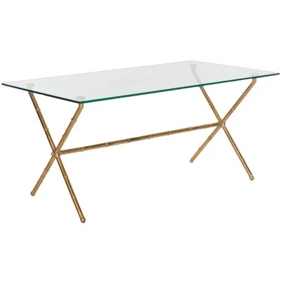 Cheap β¨ Brogen Accent Table - Clear/Gold - Safavieh π€© 4 Cheap β¨ Brogen Accent Table - Clear/Gold - Safavieh π€© - Image 2