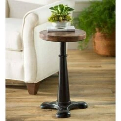 Deals ✨ Plow & Hearth - Allegheny Reclaimed Wood Adjustable Height Side Table / End Table 🛒 -End And Side Tables shop unnamed file 4170