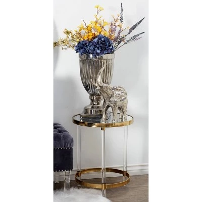 Discount π Olivia & May Contemporary Acrylic Accent Table Gold - Olivia & May β€οΈ 3 Discount π Olivia & May Contemporary Acrylic Accent Table Gold - Olivia & May β€οΈ