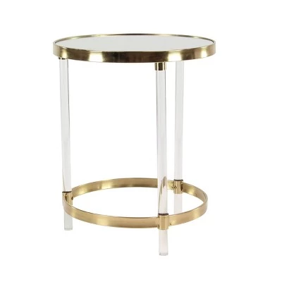 Discount π Olivia & May Contemporary Acrylic Accent Table Gold - Olivia & May β€οΈ 4 Discount π Olivia & May Contemporary Acrylic Accent Table Gold - Olivia & May β€οΈ - Image 2