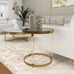 Discount π Olivia & May Contemporary Acrylic Accent Table Gold - Olivia & May β€οΈ 21 Discount π Olivia & May Contemporary Acrylic Accent Table Gold - Olivia & May β€οΈ -End And Side Tables shop unnamed file 4216