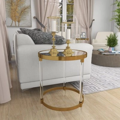 Discount π Olivia & May Contemporary Acrylic Accent Table Gold - Olivia & May β€οΈ 10 Discount π Olivia & May Contemporary Acrylic Accent Table Gold - Olivia & May β€οΈ - Image 8