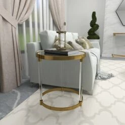 Discount π Olivia & May Contemporary Acrylic Accent Table Gold - Olivia & May β€οΈ 25 Discount π Olivia & May Contemporary Acrylic Accent Table Gold - Olivia & May β€οΈ -End And Side Tables shop unnamed file 4220