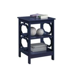 Best reviews of 🎉 Omega End Table with Shelves - Breighton Home Cobalt Blue ⌛ -End And Side Tables shop unnamed file 4229