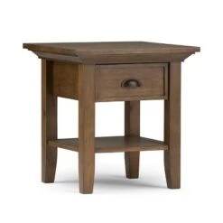 Deals ✨ 19" Mansfield Solid Wood End Table - Wyndenhall Distressed Gray 🎁 -End And Side Tables shop unnamed file 4252
