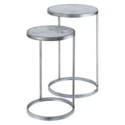 Brand new 🔥 Breighton Home Gold Coast Mirrored Nesting End Tables - Johar Furniture 🎉 -End And Side Tables shop unnamed file 4266