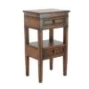 Coupon 💯 Distressed Wooden Side Table with Drawers - Olivia & May Rustic Brown 😉 -End And Side Tables shop unnamed file 4289
