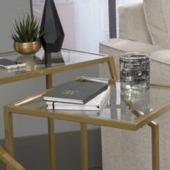Wholesale 😀 2pc International Lux Nesting Accent Tables Satin Gold - Sauder 🎉 -End And Side Tables shop unnamed file 4307