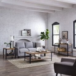 Cheap 🛒 Modern Industrial Side/End Table Metal/Distressed Wood - Danya B. 👏 -End And Side Tables shop unnamed file 4339