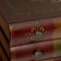 New 🎉 Crestview Collection Vintage Chestnut Wood Rectangular Accent Side End Table 23" x 20" with Drawer Brown for Living Room Bedroom 🔥 -End And Side Tables shop unnamed file 4379