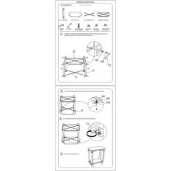 Buy 🤩 24" Retro Rectangular Wooden End Side Accent Table with Bottom Shelf Brown - The Urban Port 🎁 -End And Side Tables shop unnamed file 4389