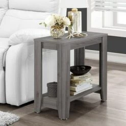 Buy ⭐ Monarch Specialties Contemporary Design Accent Rectangular Side End Table, Gray ✔️